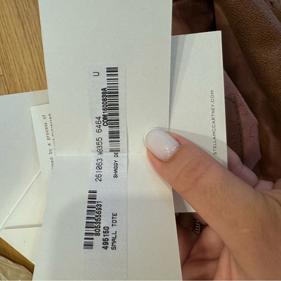 Stella Mccartbey Small Tote Eco Shaggy Deer W/ Gold Color Chain - Picture 4 of 14